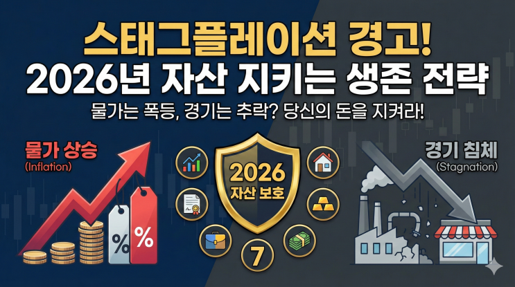  스태그플레이션 완전정복, 물가는 오르고 경기는 침체? 2026년 내 자산을 지키는 7가지 생존 전략