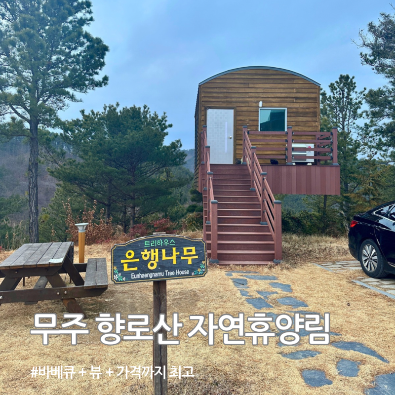 바베큐 가능한 무주 향로산 자연휴양림 트리하우스에서 휴식