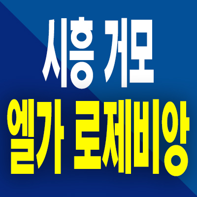 시흥거모 엘가 로제비앙 분양가 거모지구 미분양아파트 잔여세대 공급