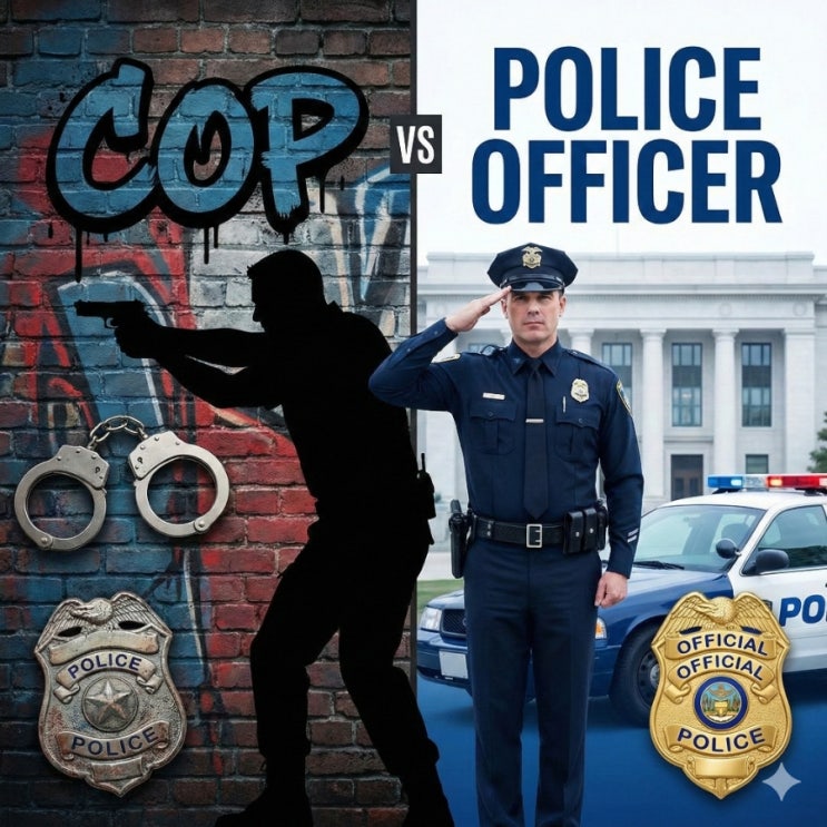  Cop VS. Police Officer 차이는? Detective Undercover 윤설 엄마표 교육