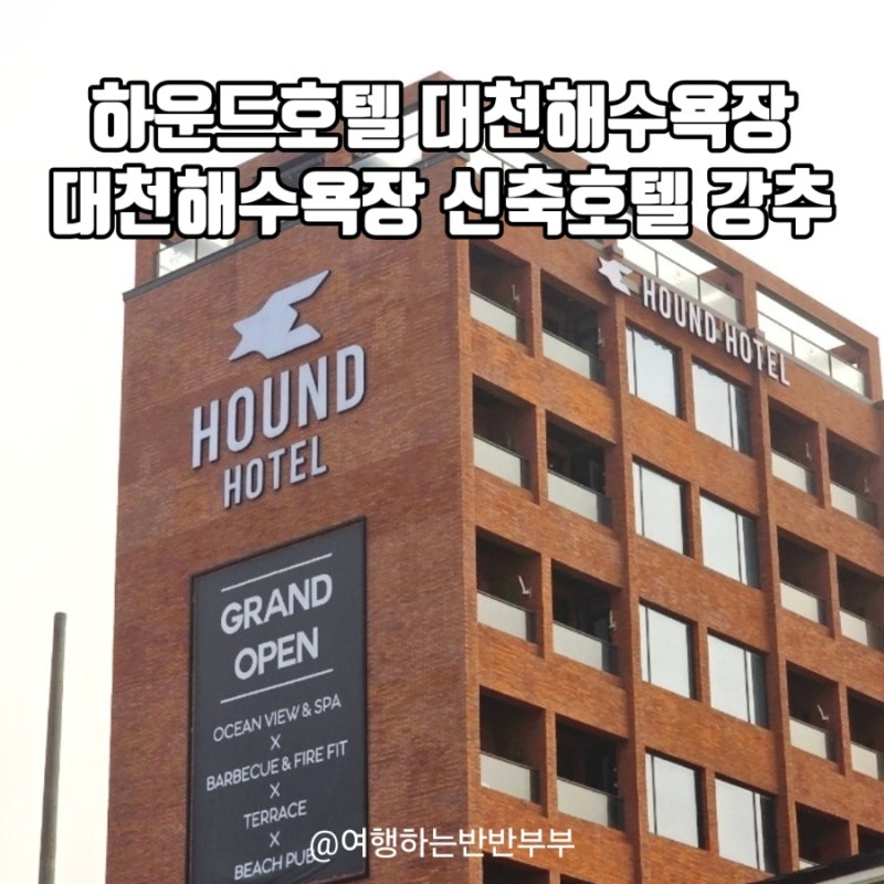 대천해수욕장호텔추천 5성급 못지않은 하운드호텔 테라스 더블룸 조식 만족후기