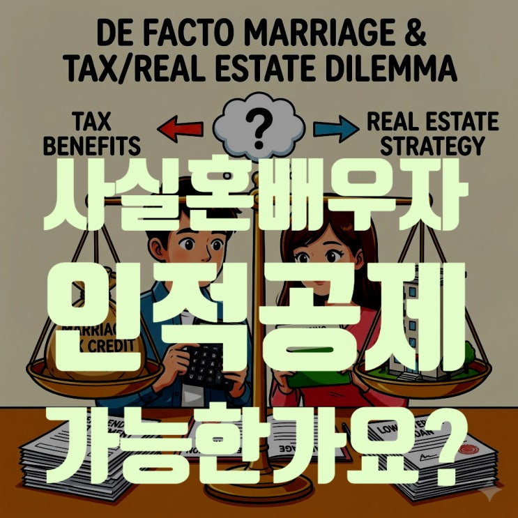  [2026 연말정산] 사실혼 배우자 인적공제 될까? 결혼세액공제 100만 원 받는 법 총정리