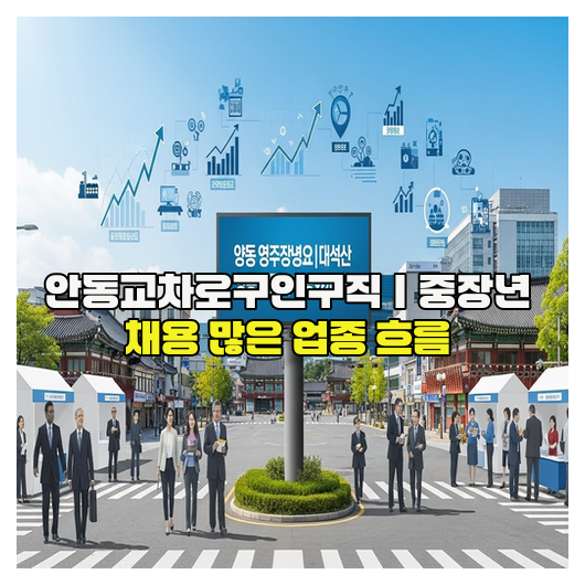  안동교차로구인구직｜중장년 채용 많은 업종 흐름