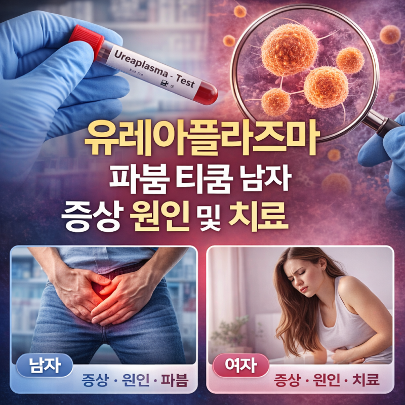 유레아플라즈마 파붐 티쿰 남자 여자 증상 원인 및 치료