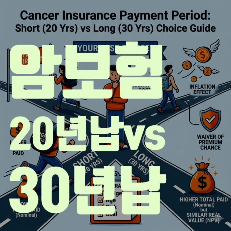  암보험 20년납 vs 30년납, 설계사가 절대 말해주지 않는 '화폐가치'의 비밀