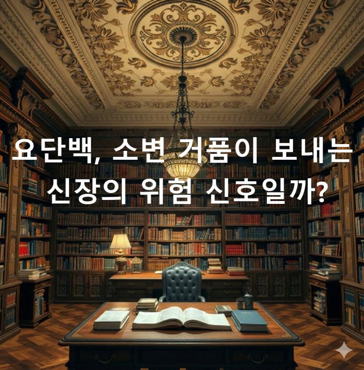  요단백, 소변 거품이 보내는 신장의 위험 신호일까?