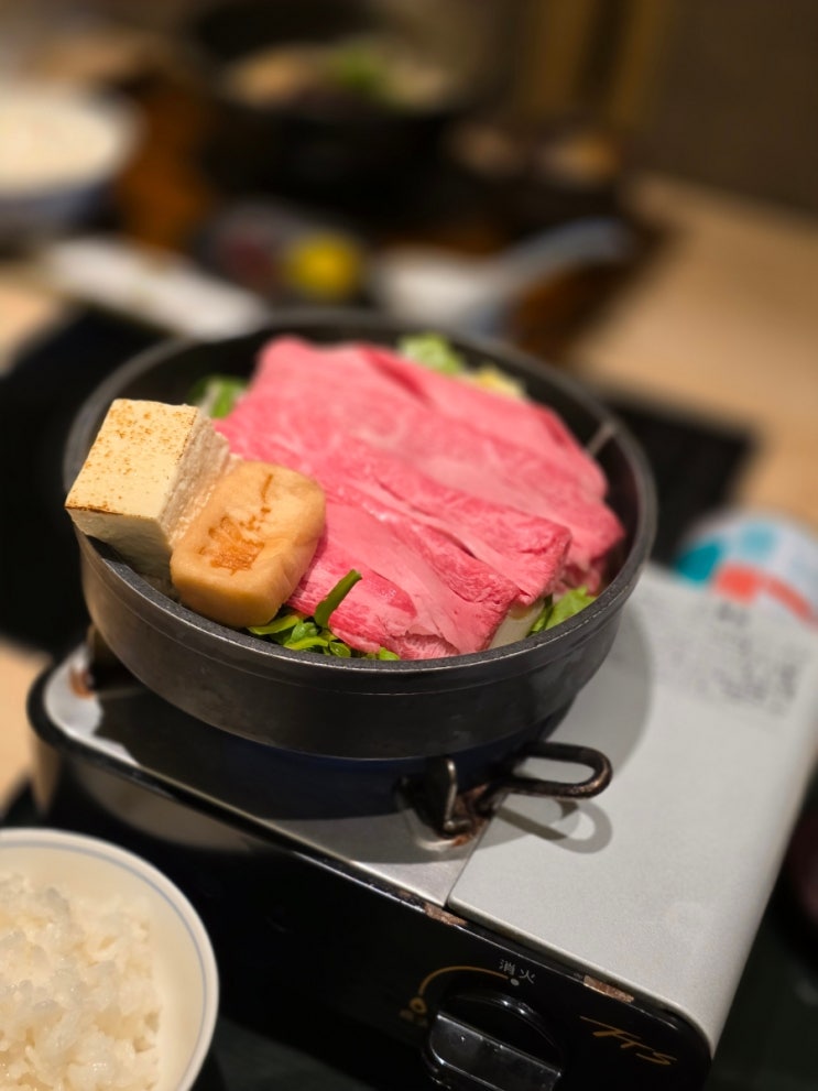  [오사카] 우메다 샤브젠(Shabuzen) 스키야끼 런치정식 후기 - 예약 후 방문 추천, 웨이팅 있음
