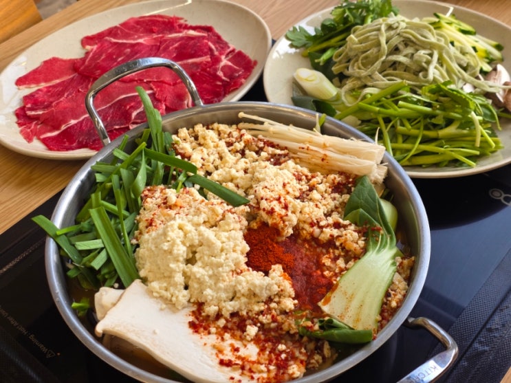  용인 수지 신봉동 맛집 동춘당 샤브샤브칼국수 가족 외식 장소 추천