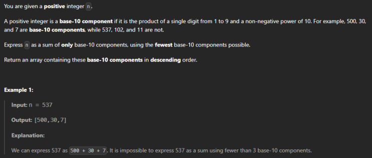  JAVA_LeetCode 3697_Compute Decimal Representation