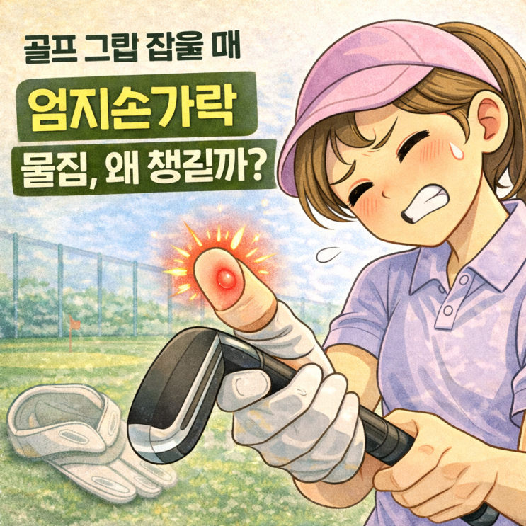  골프 그립 잡을 때 엄지손가락 물집, 왜 생길까?