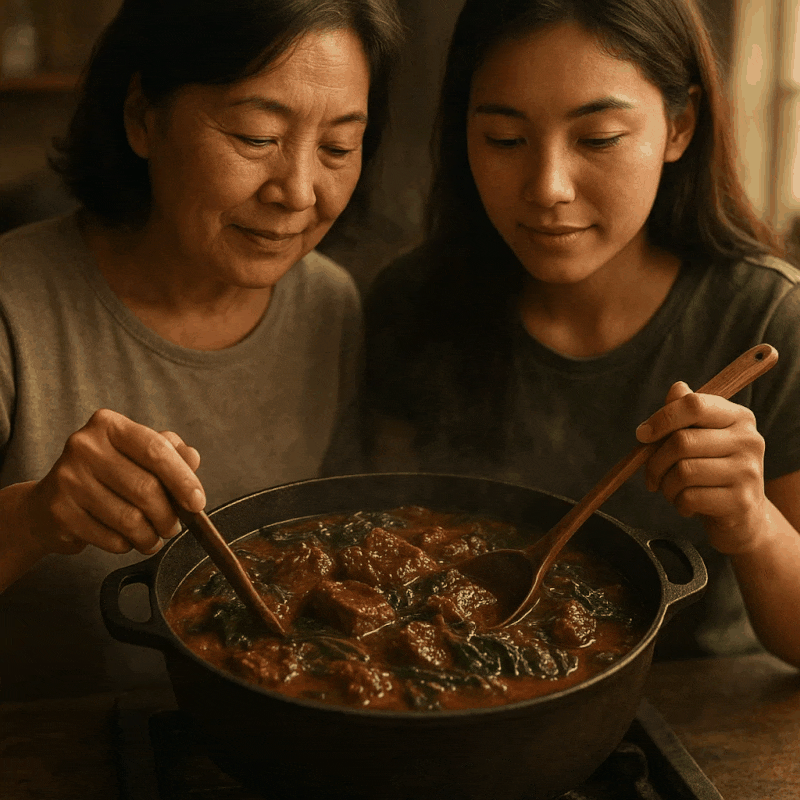 소고기우거지국 끓이는 법 - 아롱사태와 된장으로 끓이는 얼큰한 레시피