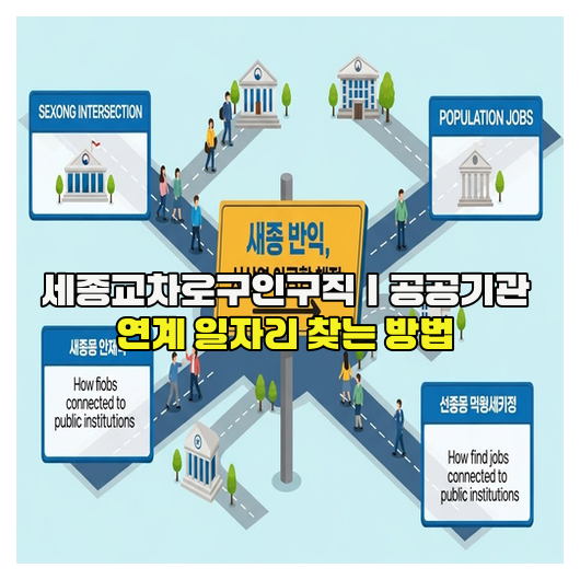  세종교차로구인구직｜공공기관 연계 일자리 찾는 방법