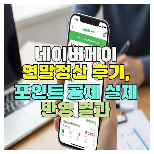  네이버페이 연말정산 후기, 포인트 공제 실제 반영 결과