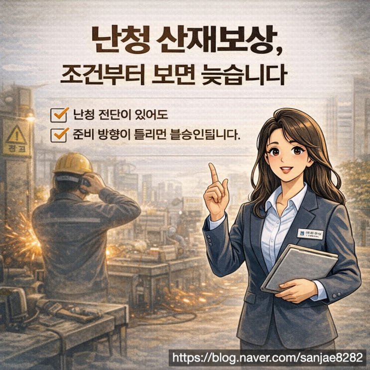  난청 산재보상 상담에서 갈리는 결과 처음 접근이 다릅니다