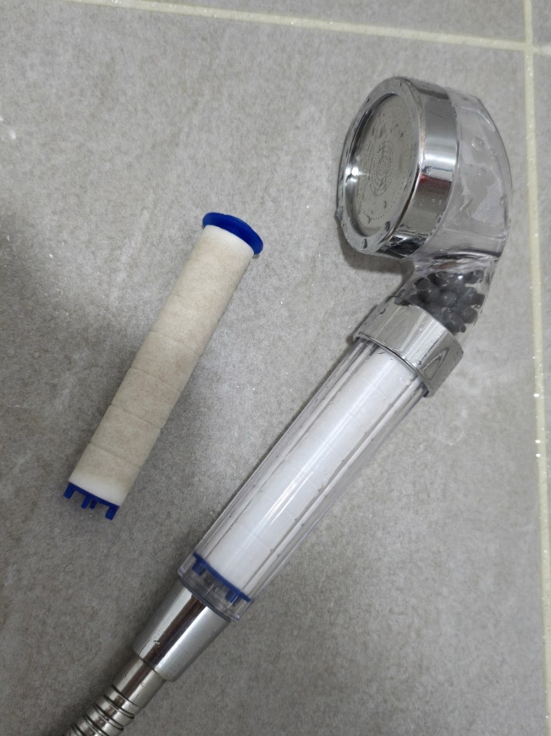 [필터샤워기] 리셀 샤워기 수압상승 녹물제거 헤드