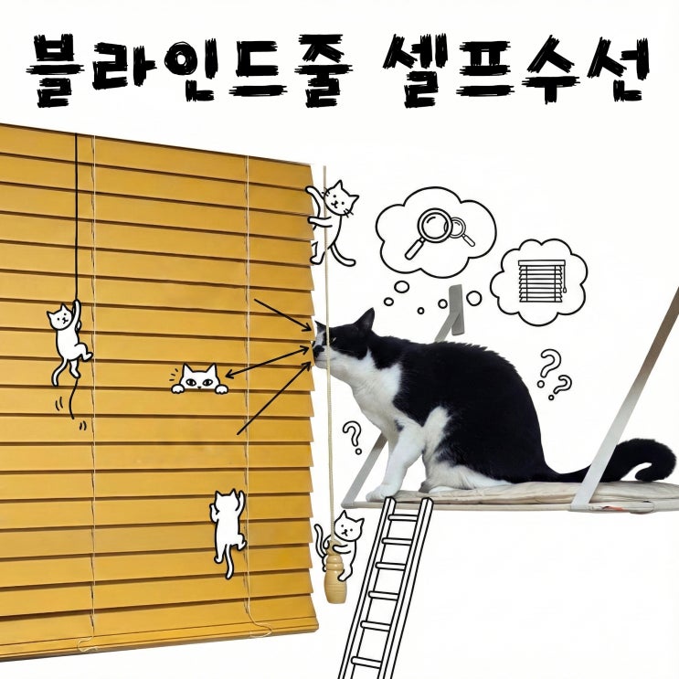  블라인드 줄 끊어졌을때 집에서 셀프교체한다고 라이터로 붙이다가 고생한이유