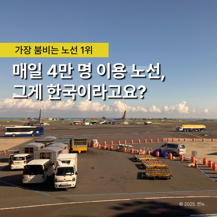  "이게 우리나라였다니.." 전 세계에서 가장 많은 사람들이 찾는 비행노선 1위는?