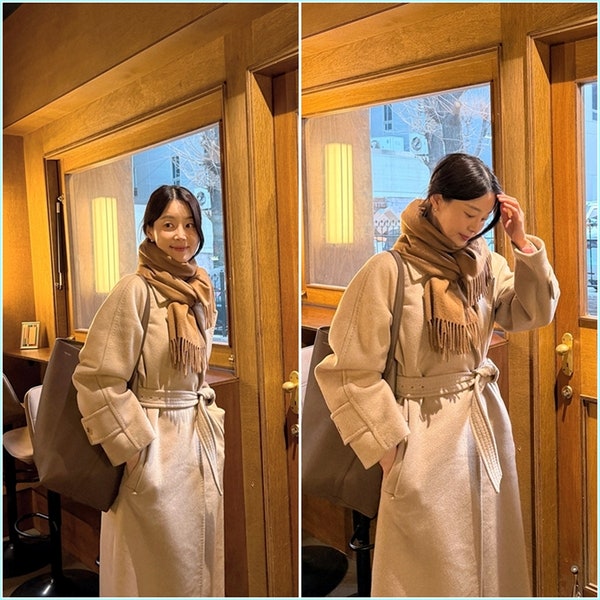  로로피아나 막스마라 코디 배우 한지혜의 콰이어트 럭셔리 정석 분석