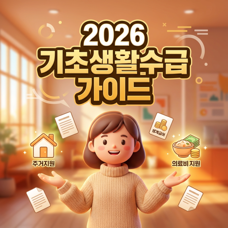  기초생활수급자 차상위계층 생계급여 2026 기준 금액 정리