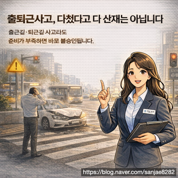  출근길 사고도 산재입니다 다만 이 조건을 놓치면 탈락합니다