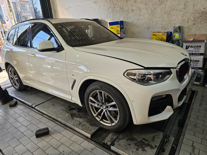 BMW X3 타이어 공기압 경고등, TPMS 센서 교환