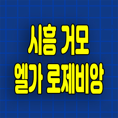  시흥 거모동 미분양아파트 엘가 로제비앙 분양가 잔여세대