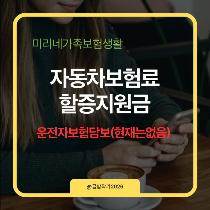 [미리네보험생활]자동차보험료할증지원금