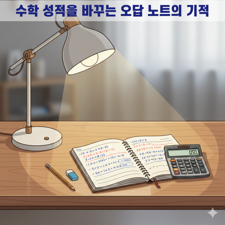  수학 성적의 핵심인 오답 노트 작성법: 실수 줄이는 3가지 기술