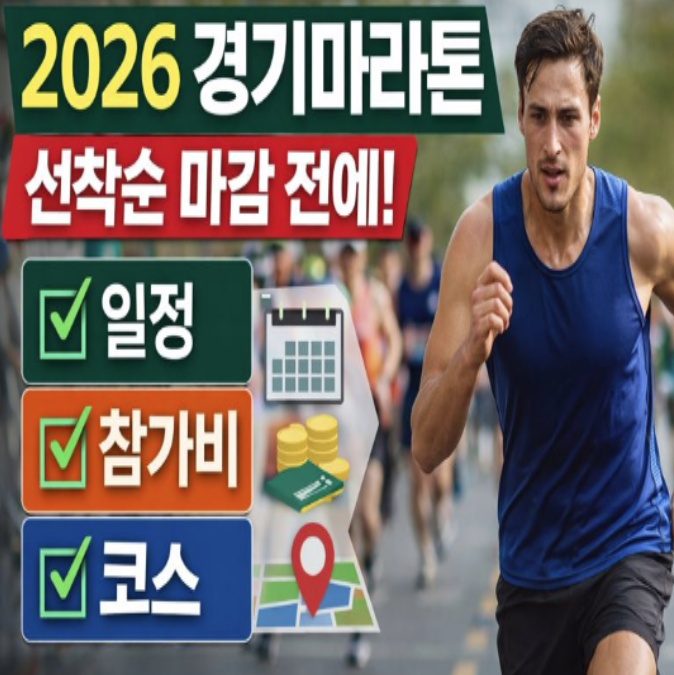  “2026 경기마라톤 신청 시작! 선착순 마감 전에 확인할 5가지 정보”
