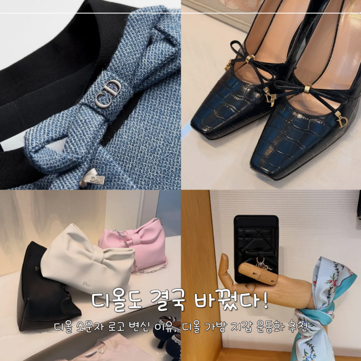  “디올도 결국 바꿨다” 디올 소문자 로고 변신, 디올 가방 지갑 운동화 추천