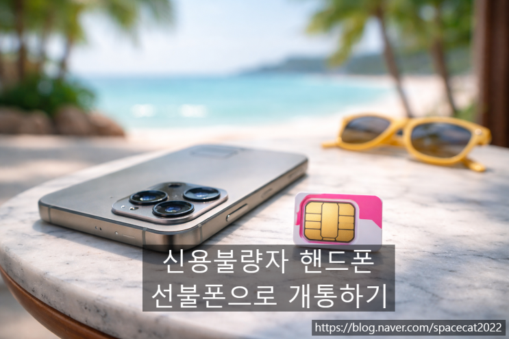  신용불량자 핸드폰 선불폰으로 한 번에 개통하기