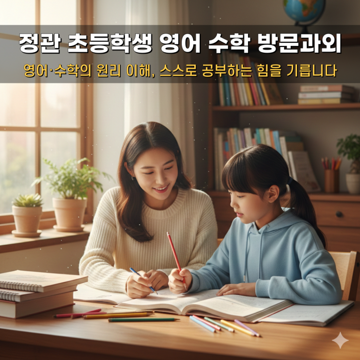  정관 초등학교 고학년 방문과외 학원 진도보다 중요한 '구멍' 메우기