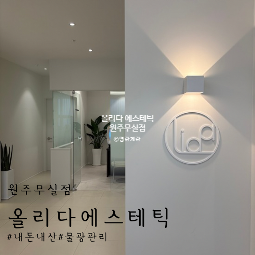  꼼꼼한 물광 관리 올리다 에스테틱 원주 무실점 내돈내산 후기 50% 할인 꿀팁