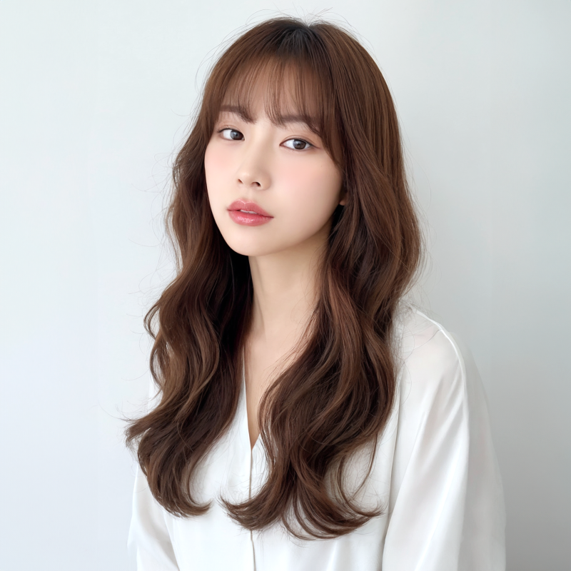 모카브라운염색 컬러 정리, 피부톤 머리길이별 느낌 차이