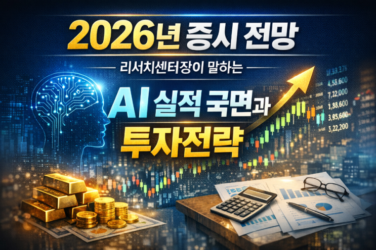  2026년 증시 전망, 리서치센터장이 말하는 AI 실적 국면과 투자전략