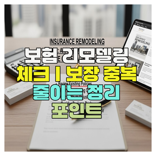  보험 리모델링 체크｜보장 중복 줄이는 정리 포인트
