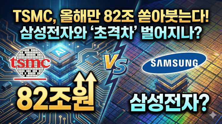  TSMC, 올해만 82조 쏟아붓는다! 삼성전자와 '초격차' 벌어지나?