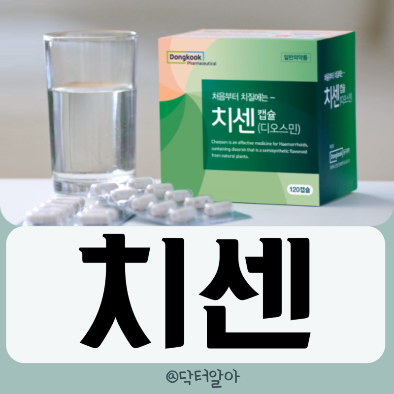 의사가 설명하는 치센 효능 성분 부작용 복용법 가격 장점