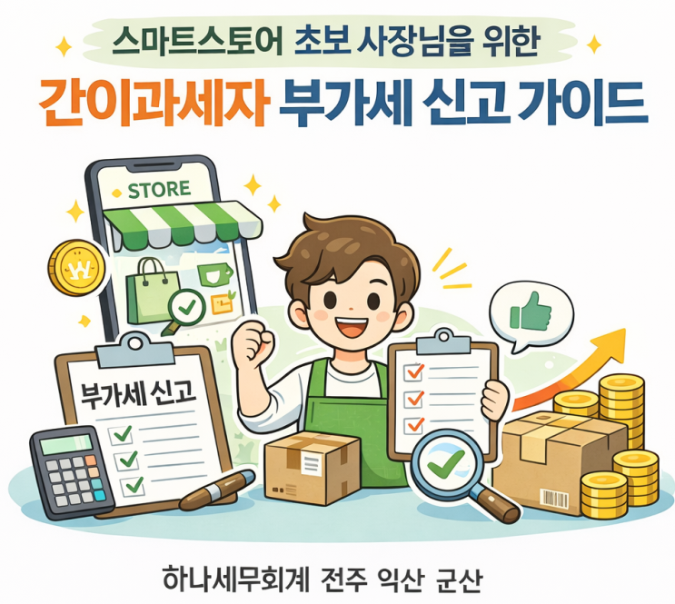  스마트스토어 초보 사장님을 위한 간이과세자 부가세 신고 가이드[군산세무사]