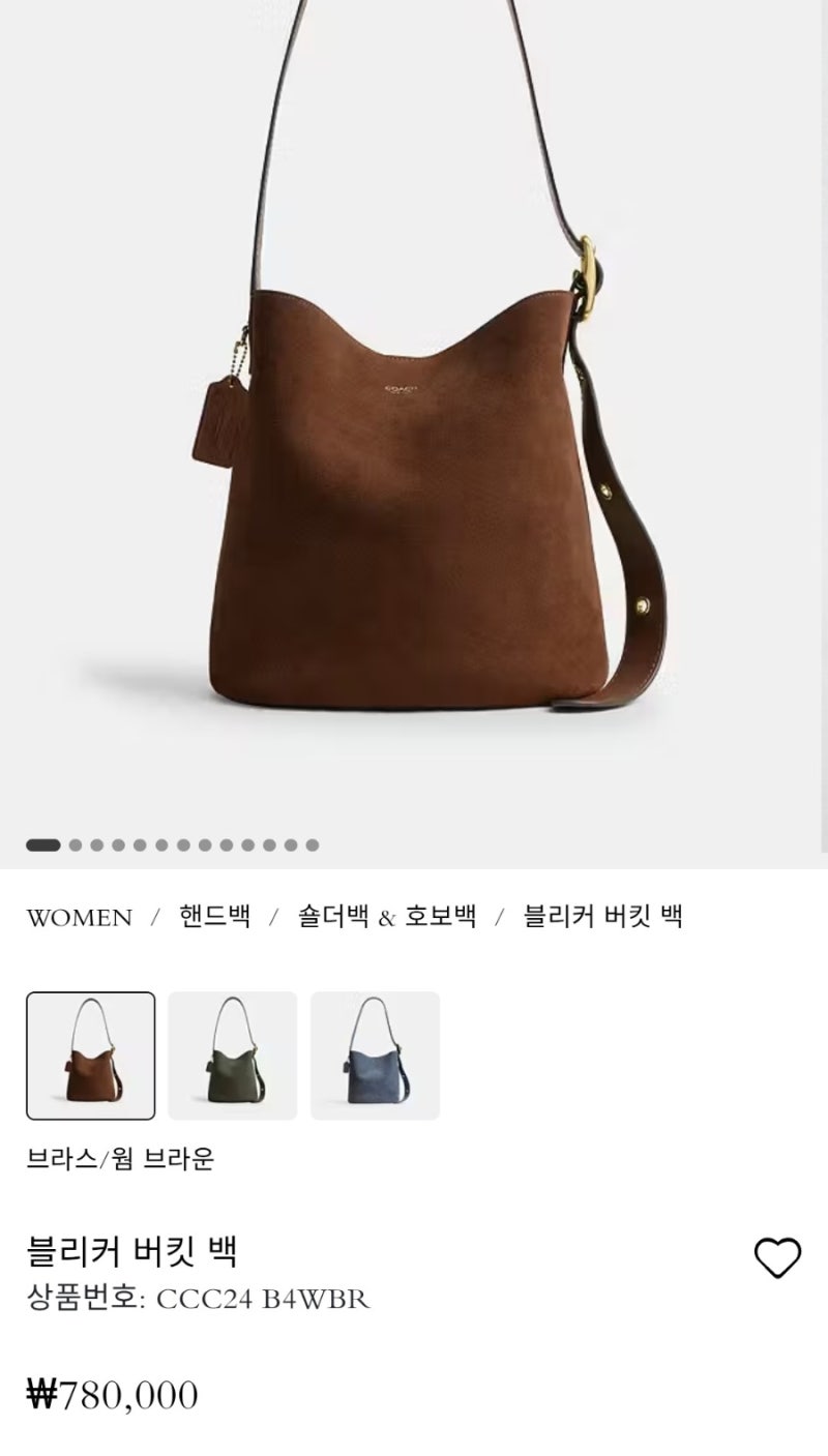 [면세]코치 블리커 버킷백 28 면세점 구매후기(가격정보)