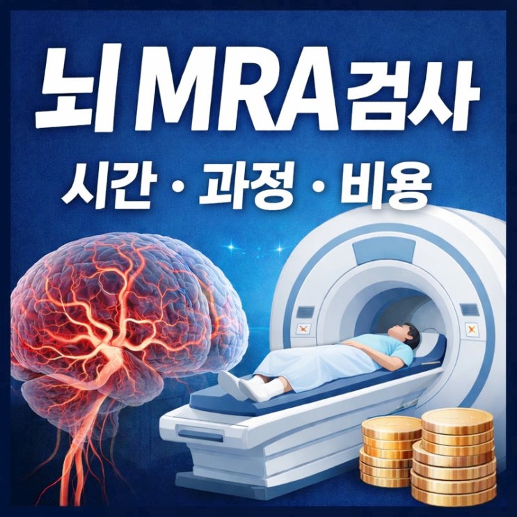  뇌 MRA 검사 소요시간 20분? 과정 비용까지 3가지로 정리