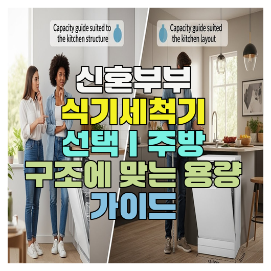  신혼부부 식기세척기 선택｜주방 구조에 맞는 용량 가이드