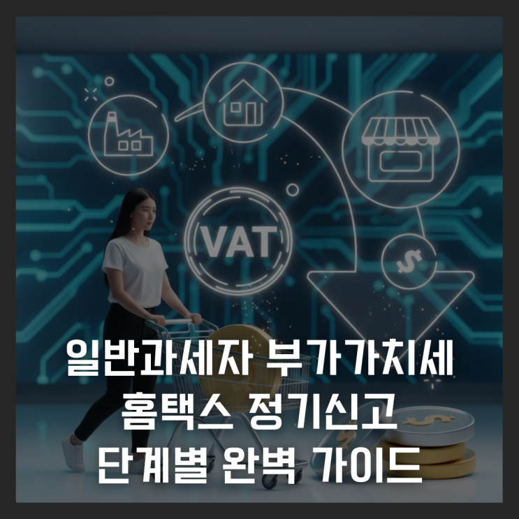  일반과세자 부가가치세 홈택스 정기신고 단계별 완벽 가이드