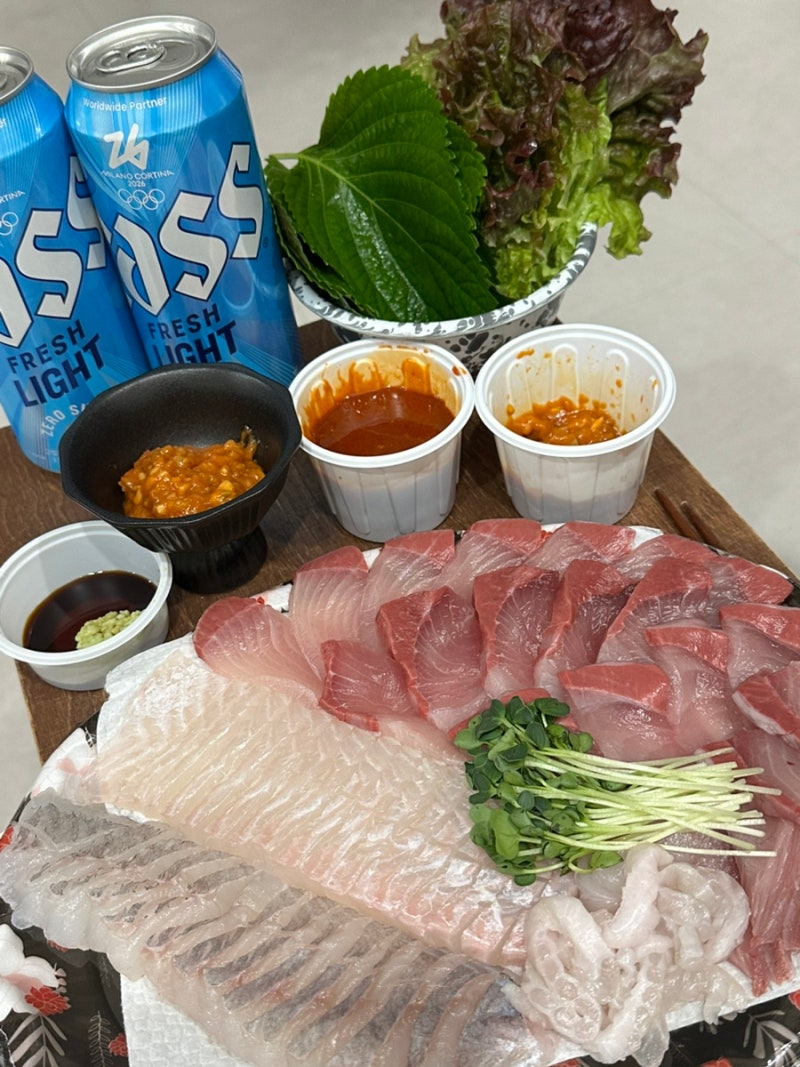부산 해운대 회포장 맛집 현지인 추천 바로바로수산 대방어 모듬회 후기