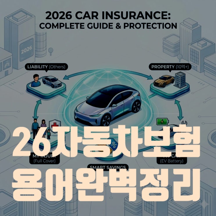  2026 자동차보험 용어 완벽 정리! 대인 대물 자손 자상 차이 (모르면 손해 봅니다)