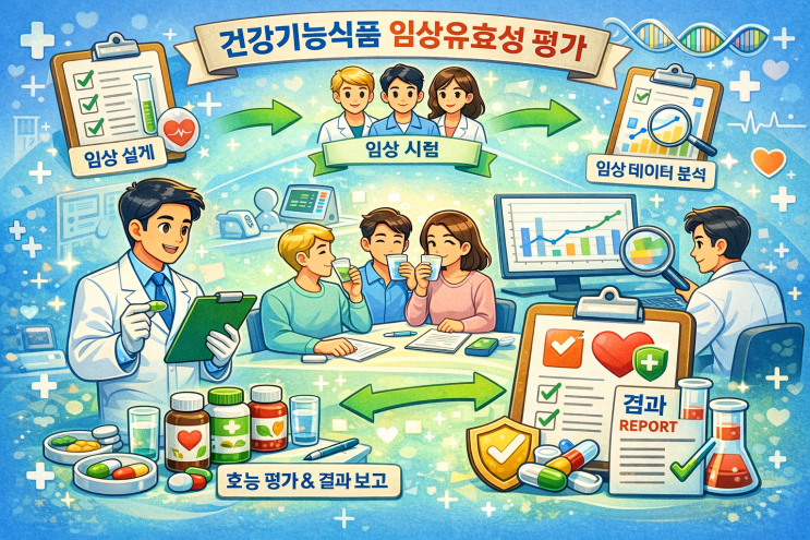  건강기능식품의 임상유효성 평가_한국의과학연구원 분석센터