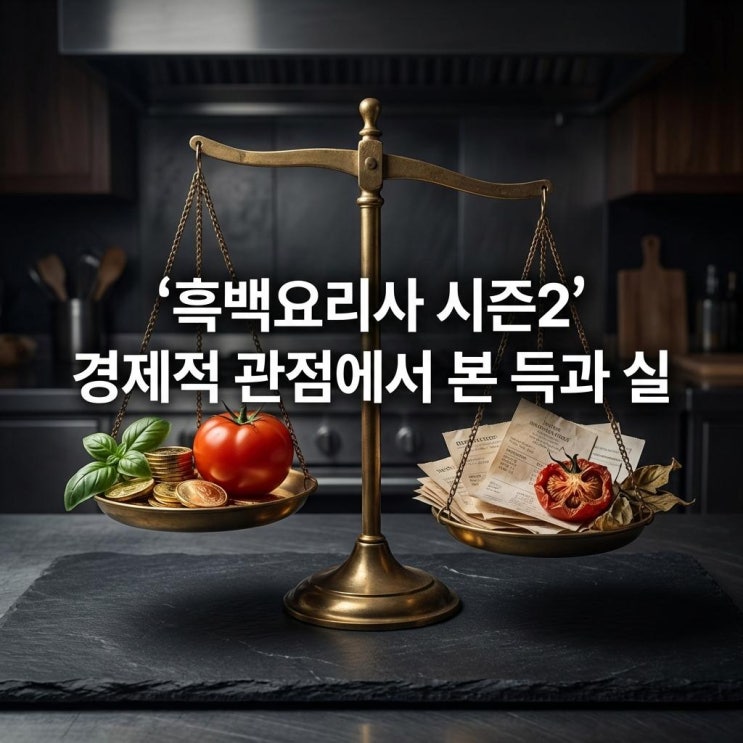  흑백요리사 시즌2 경제적 관점에서 본 득과 실
