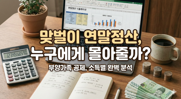  맞벌이 부부 연말정산 인적공제 누구한테 몰아줄까? 소득 구간별 환급금 뱉어내기 싫다면 꼭 보세요 (feat. 육아휴직 배우자 포함)