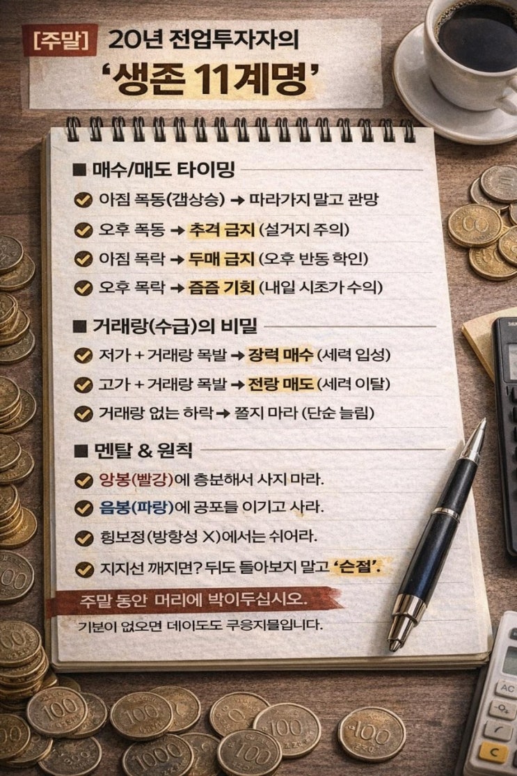  20년 전업투자자의 '생존 11계명'