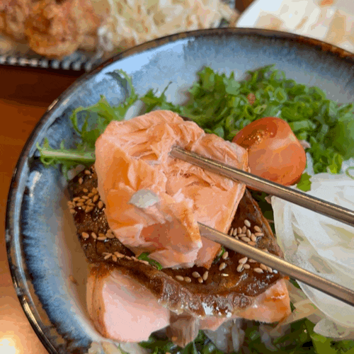  송리단길 덮밥 맛집, 난제 오늘 뭐 먹지를 해결해 주는 인생 연어스테이크 후기